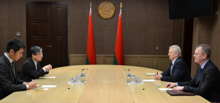 Член Президиума Совета Республики Рахманов С.К. встретился с Послом Японии в Республике Беларусь