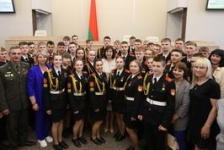 Н.Кочанова провела встречу с учащимися 11-х классов Полоцкого кадетского училища