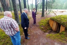 Член Совета Республики Ф.Яшков 
посетил памятное место-рубеж 
в Лельчицком районе