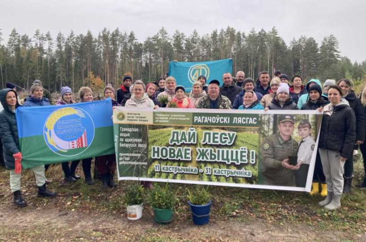 Член Совета Республики Юрий Васильцов
принял участие в республиканской акции
«Дай лесу новае жыццё!»
