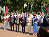 Людмила Сапего приняла участие в торжественном митинге ко Дню Независимости в Гомеле