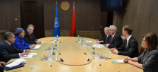 
М.Мясникович
встретился с первым заместителем Генерального секретаря ООН А.Мохаммед