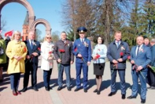 Член Совета Республики О.Дьяченко принял участие в праздновании Великой Победы у Буйничского мемориала