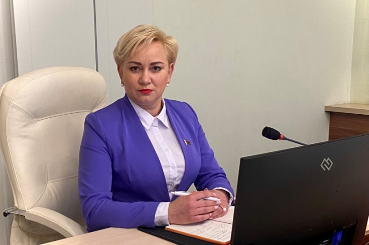 Член Совета Республики Н.Маркович
приняла участие в производственном совещании 
