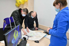 Член Совета Республики А.Кушнаренко посетил Центр по обслуживанию населения в Заславле УП «МИНГАЗ»