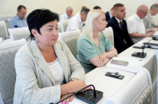 Член Совета Республики А.Смоляк приняла участие в очередном заседании штаба по ликвидации последствий непогоды