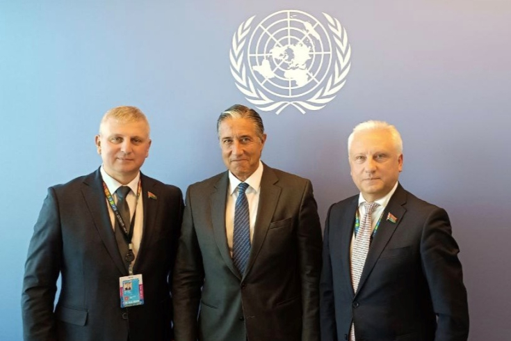 Валерий Бельский и Сергей Рачков в Нью-Йорке провели встречу с помощником Генсекретаря ООН по координации развития Оскаром Фернандесом-Таранко