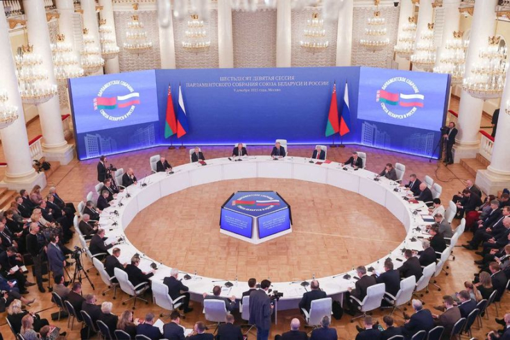 Члены Совета Республики приняли участие в заседании 69-й сессии Парламентского Собрания Союза Беларуси и России