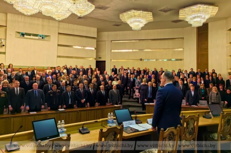 Члены Совета Республики приняли участие в заседании сессии Витебского областного Совета депутатов.