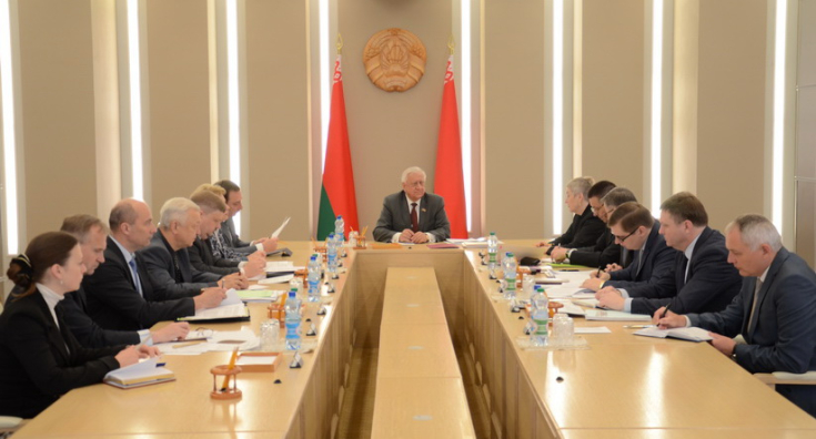 Председатель Совета Республики Мясникович М.В. провел заседание межведомственной рабочей группы по разработке проекта Программы социально-экономического развития Республики Беларусь на 2016 — 2020 годы