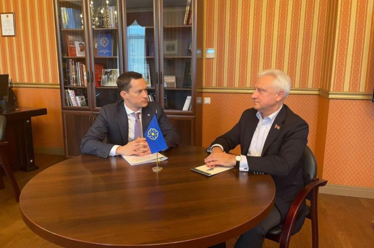 Член Президиума Совета Республики С.Рачков встретился с Ответственным секретарем ПА ОДКБ С.Поспеловым