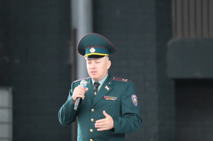Сергей Мелешкин принял участие в учениях МЧС в летнем амфитеатре в Витебске