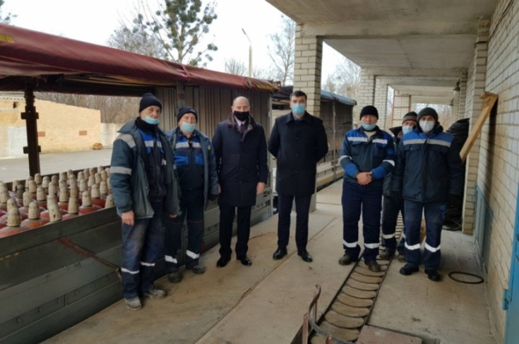 А. Кушнаренко посетил Лунинецкий район газоснабжения