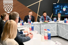 Член Совета Республики Д.Басков встретился с руководителями хоккейной отрасли