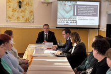 Председатель Постоянной комиссии Совета Республики по региональной политике и местному самоуправлению Л.Заяц встретился с трудовым коллективом