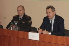 Член Совета Республики В.Полищук выступил перед сотрудниками Кировского отдела внутренних дел