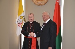 Председатель Совета Республики Мясникович М.В. встретился с Государственным секретарем Государства Ватикан П.Паролином