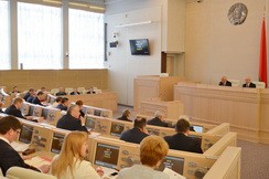 Состоялось заседание одиннадцатой сессии Совета Республики Национального собрания Республики Беларусь пятого созыва