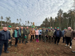 
  19 октября 2024 г. член Постоянной комиссии Совета Республики по
экономике, бюджету и финансам, заместитель председателя Витебского областного
Совета депутатов, начальник главного управления торговли и услуг Витебского
облисполкома Ирина Левкович приняла участие в республиканской акции «Дай лесу
новае жыццё» в составе трудового десанта Витебского облисполкома на территории Лиозненского
района.       