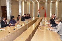 Председатель Совета Республики Мясникович М.В. встретился с Министром торговли и промышленности Республики Индия Нирмалой Ситхараман