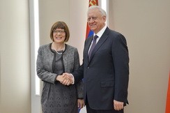 Председатель Совета Республики Мясникович М.В. встретился с Председателем Народной скупщины Республики Сербия М.Гойкович и парламентской делегацией Сербии