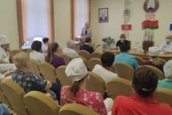 Член Совета Республики К.Капуцкая провела встречу с трудовым коллективом УЗ «Детская больница»