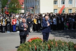 Член Совета Республики Г.Протосовицкий принял участие в театрализованном митинге в г. Столине
