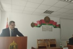 Член Совета Республики В.Полищук встретился с сотрудниками Белыничского отдела внутренних дел