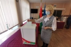 Член Президиума Совета Республики
Т.Рунец приняла участие в досрочном голосовании на республиканском референдуме
