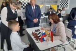 Председатель Совета Республики Н.Кочанова посетила Полоцкую государственную гимназию № 1 имени Ф.Скорины