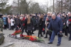Член Совета Республики В.Хроленко принял участие в митинге-реквиеме в честь Дня памяти воинов-интернационалистов