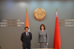 Председатель Совета Республики Н.Кочанова встретилась с Чрезвычайным и Полномочным Послом Индии в Беларуси Алоком Ранджаном Джа