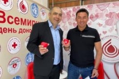 Член Совета Республики Д.Басков принял участие в акции ко Всемирному дню донора крови