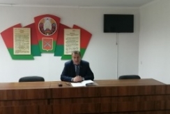 Член Совета Республики В.Полищук выступил перед сотрудниками Быховского отдела внутренних дел