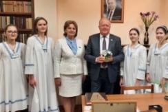 Член Президиума Совета Республики 
В.Лискович принял участие в проведении 
Единого урока, посвященного Дню семьи
