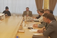 Член Президиума Совета Республики М.Русый возглавил совещание по строительству объектов Минской епархии