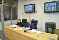Член Президиума Совета Республики В.Лискович провел совещание по вопросам подготовки секции в рамках IХ Форума 
регионов Беларуси и России
