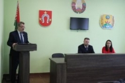 Член Совета Республики В.Полищук встретился с трудовым коллективом