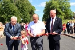 Член Совета Республики В.Матвеев принял участие в открытии моста в Толочинском районе