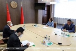Председатель Совета Республики Н.Кочанова встретилась с Послом Китайской Народной Республики в Беларуси Се Сяоюном